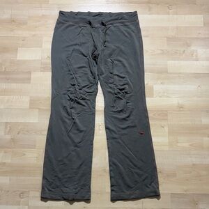 Cop.Copine Women's Charcoal Gray Wide-Leg Track Pants with Drawstring